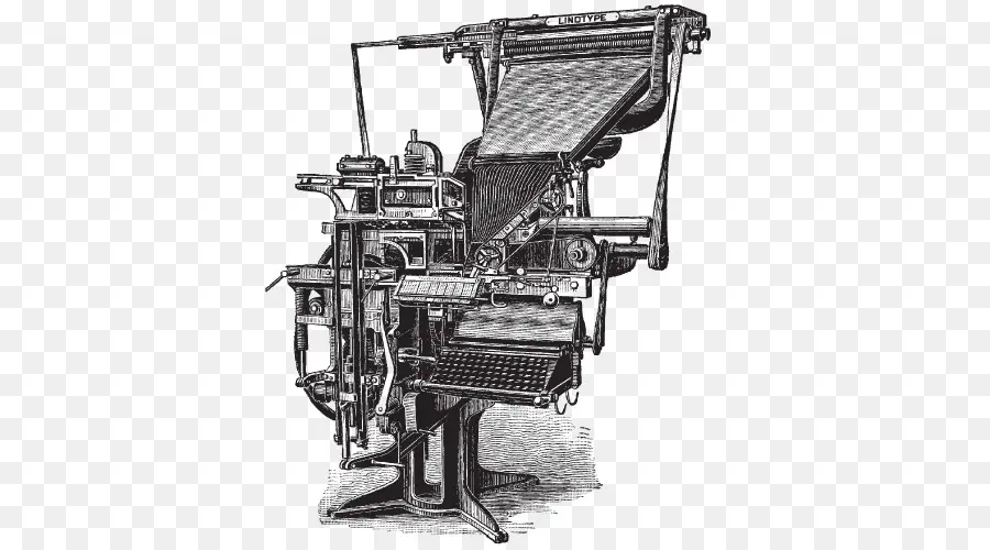 Linotip Makinesi，Makine PNG