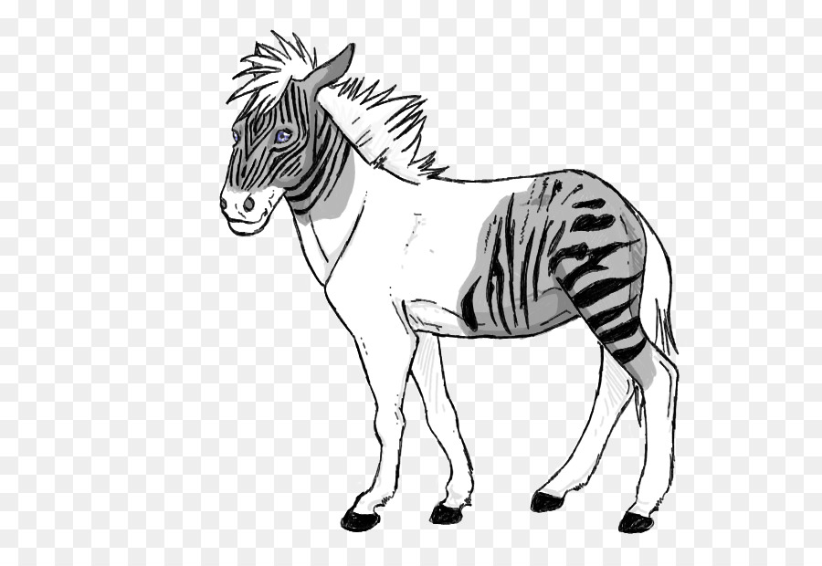 Karikatür Zebra，Çizgili PNG