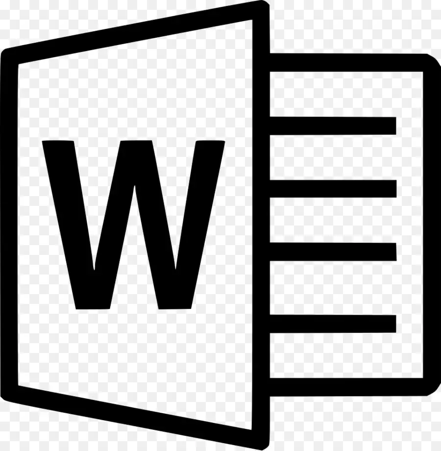 Microsoft Word Logosu，Yazılım PNG