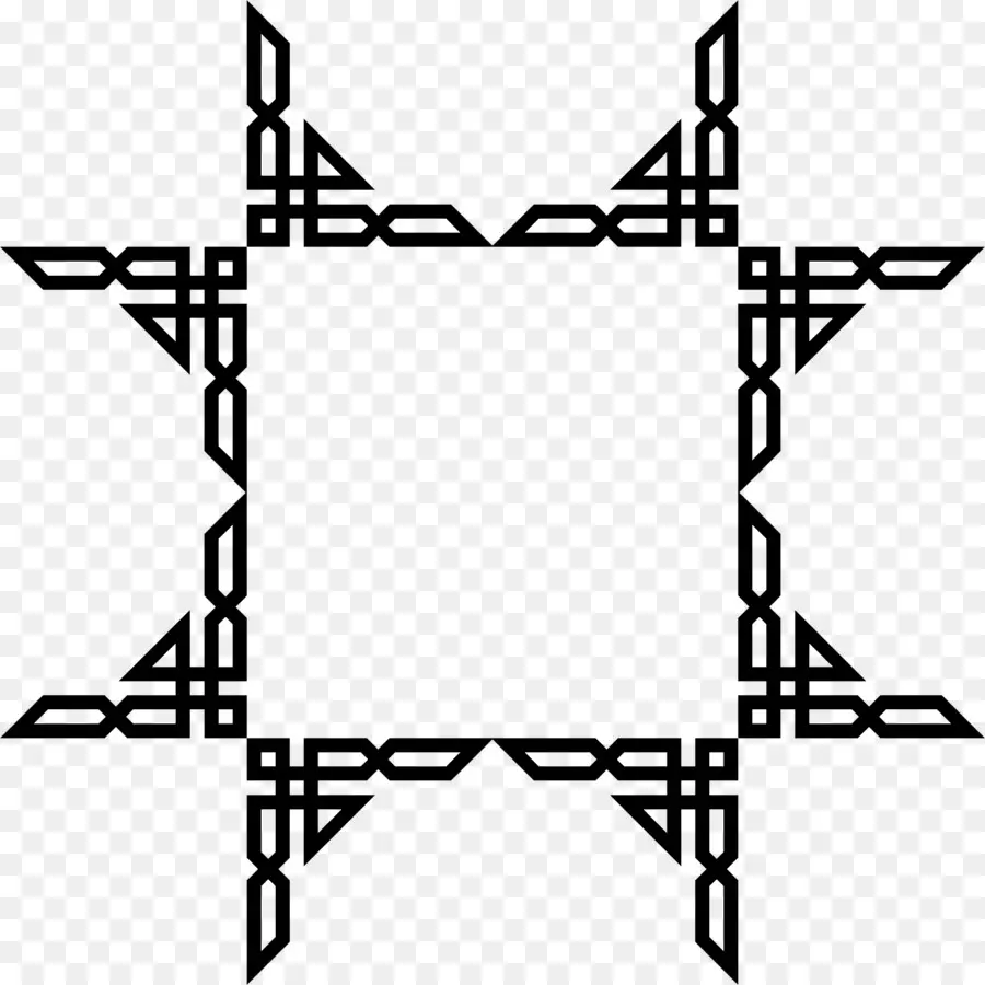 Geometrik Çerçeve，Kare PNG