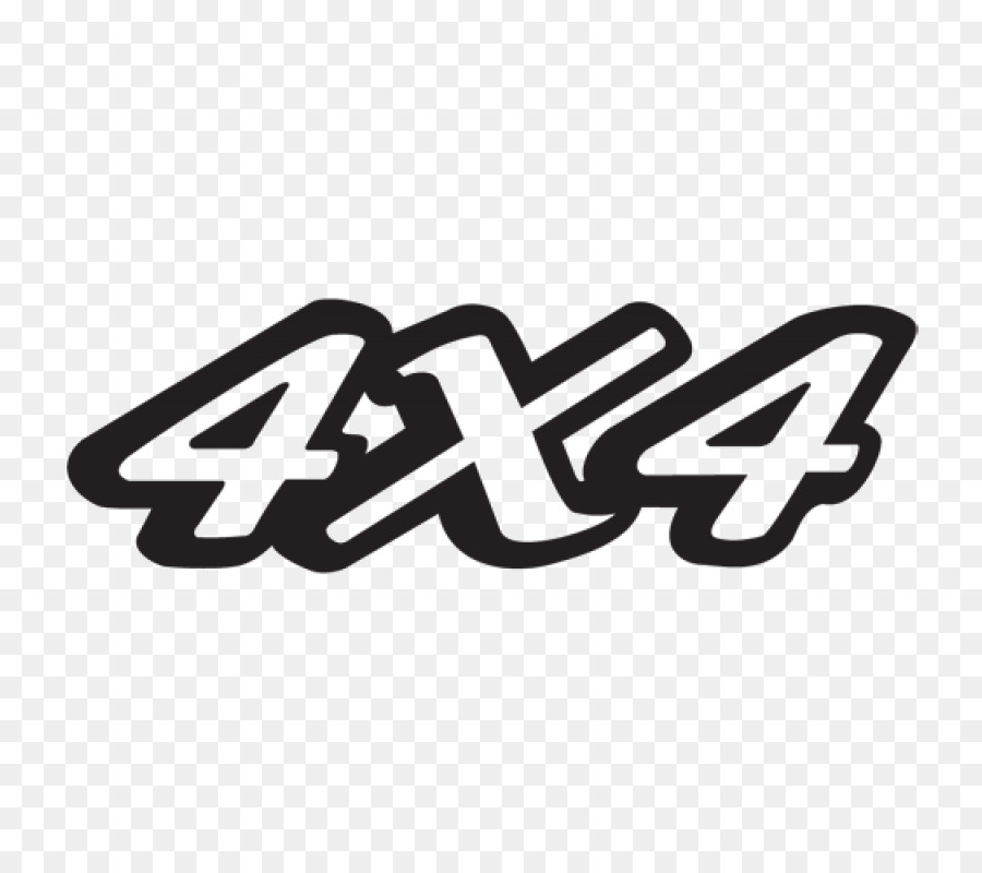 4x4 Logosu，Siyah PNG