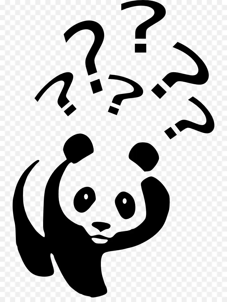 Panda，Siyah PNG