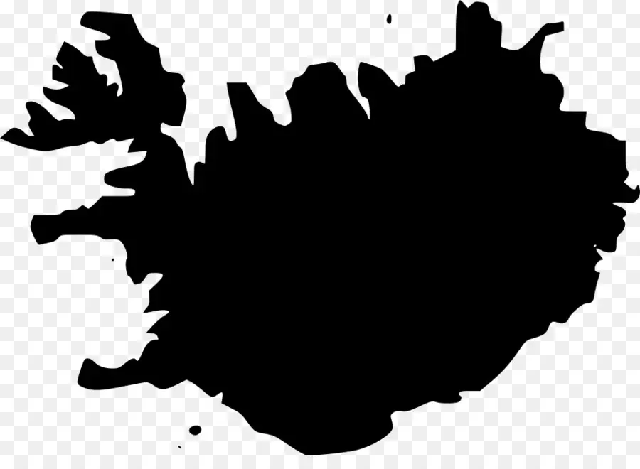İzlanda，Vektör Harita PNG