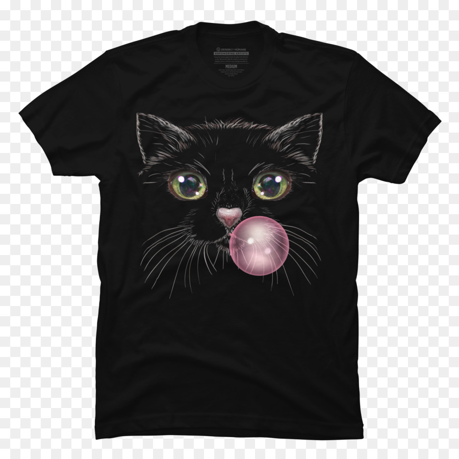 Tshirt，Siyah Kedi PNG