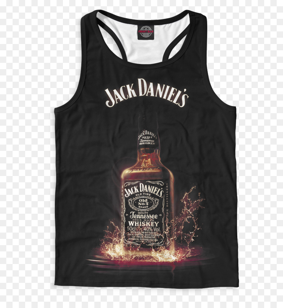 Jack Daniel'ın Kolsuz Bluzu，Viski PNG