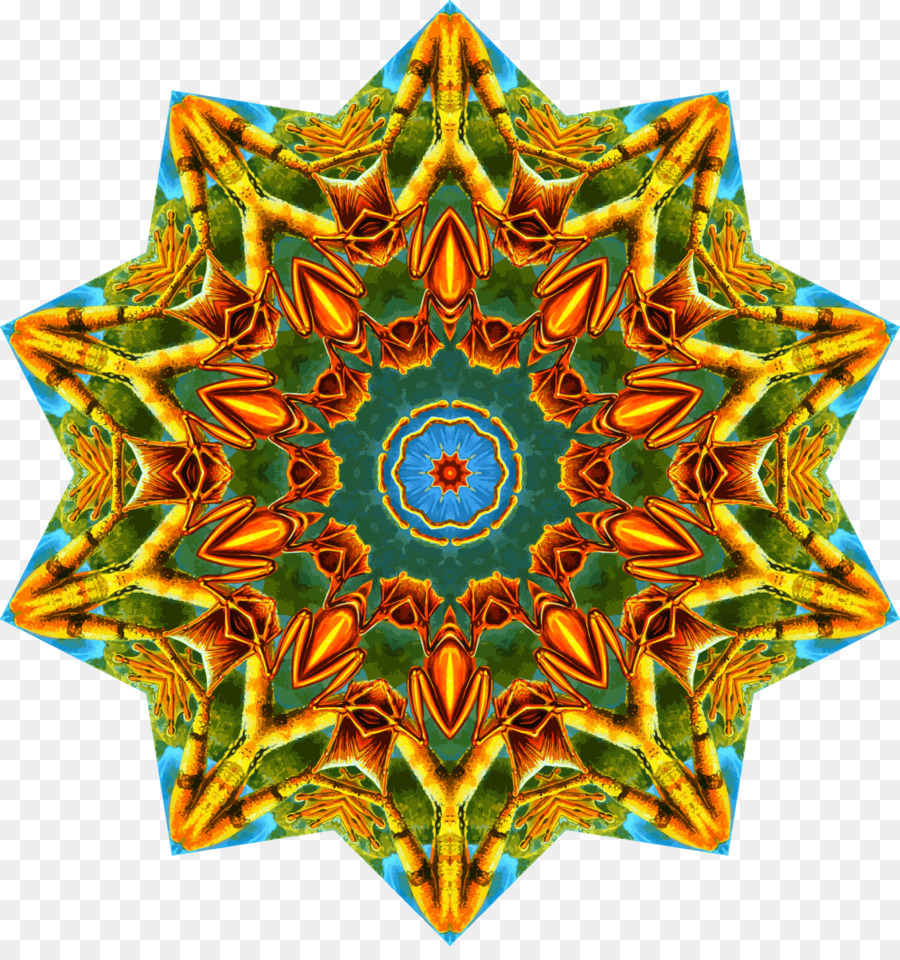 Renkli Mandala，Model PNG