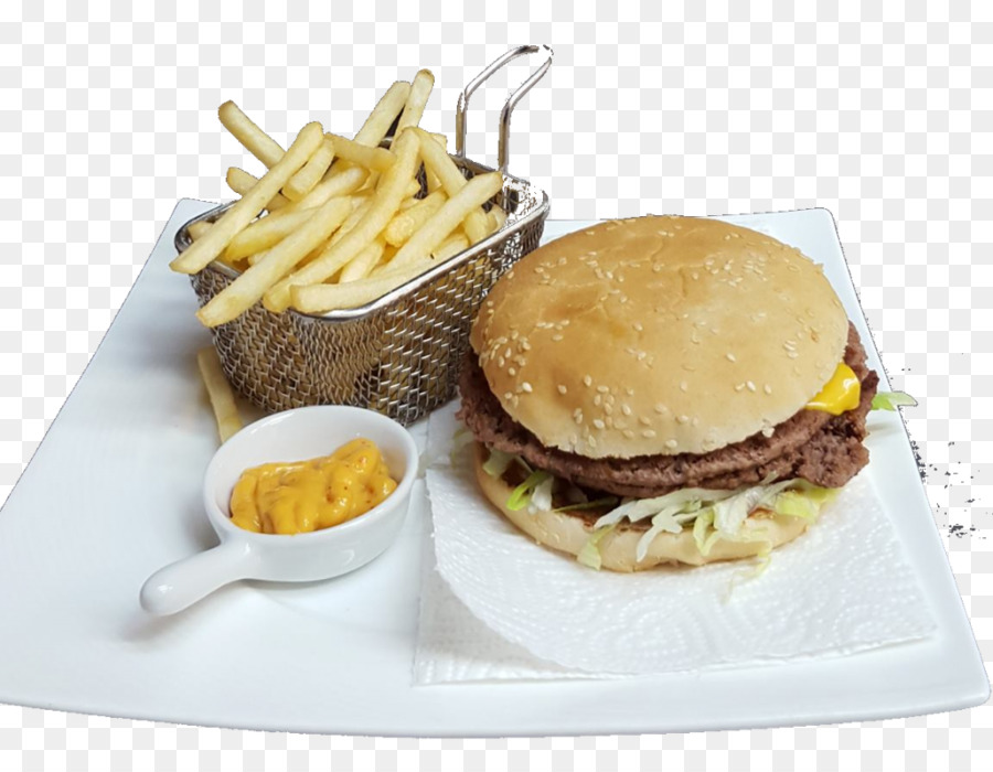 Burger Ve Patates Kızartması，Plaka PNG