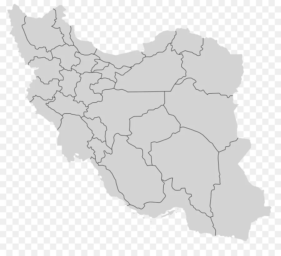 İran，Boş Harita PNG