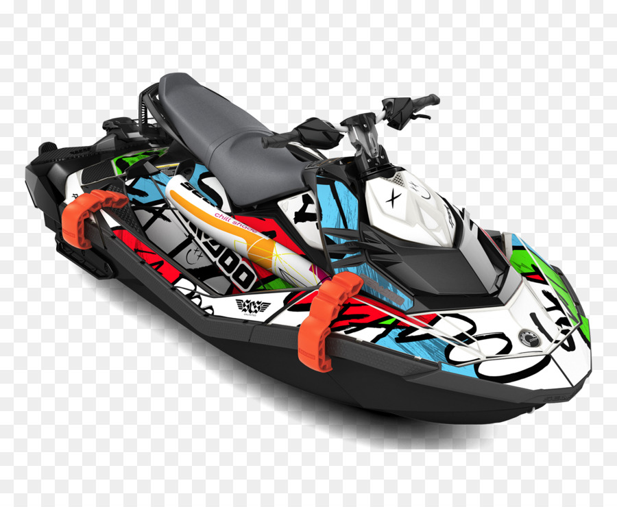 Renkli Jet Ski，Deniz Taşıtları PNG