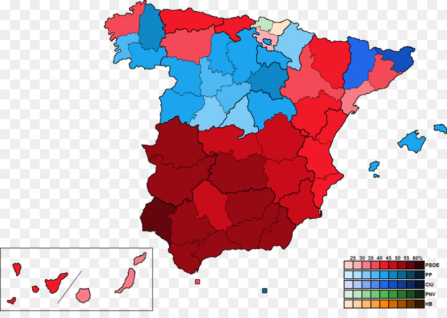 İspanya Haritası，Bölgeler PNG