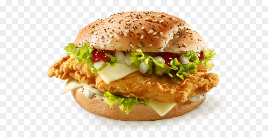 Kfc Hamburger Cizburger Somon Burger Patty Kentucky Fried Tavuk Seffaf Png Goruntusu