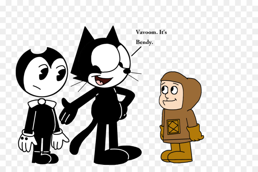 Felix Kedi，Bendy Ve Mürekkep Makine PNG