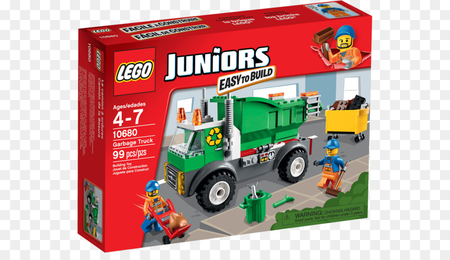 Lego，Lego Juniors 10680 Çöp Kamyonu PNG