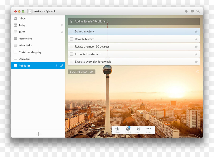 Wunderlist，Android PNG