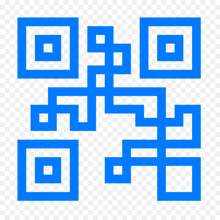 Qr Kodu，Mavi PNG