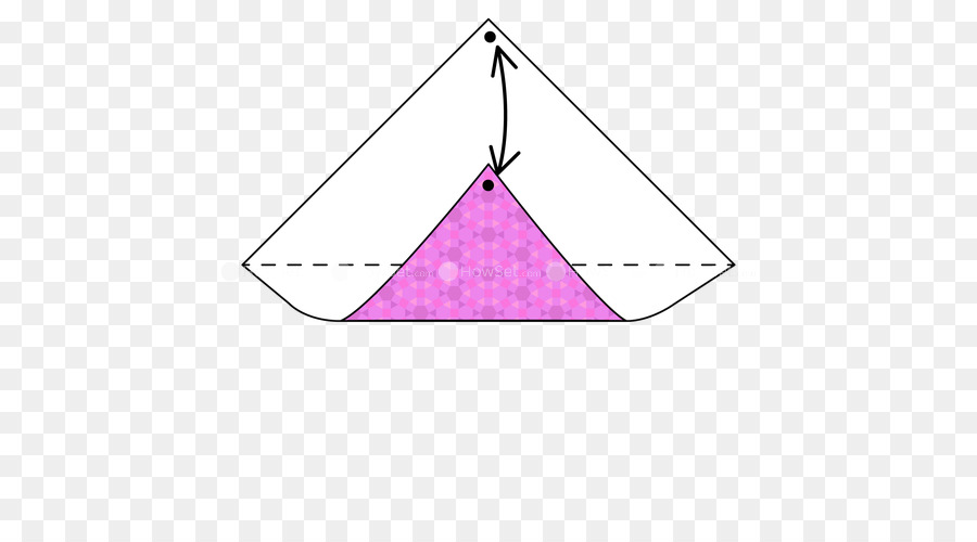 Pembe Üçgen，Origami PNG