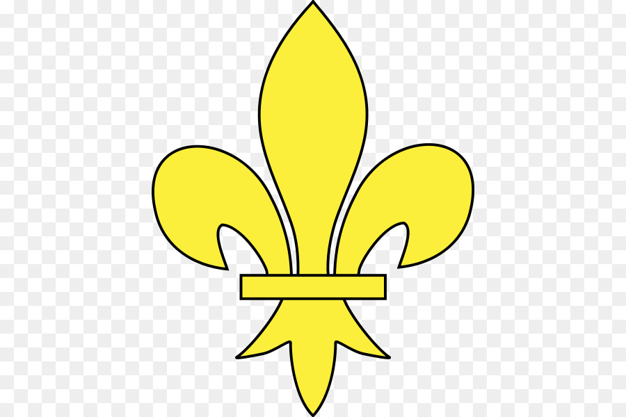 Fleur De Lis，Sarı PNG