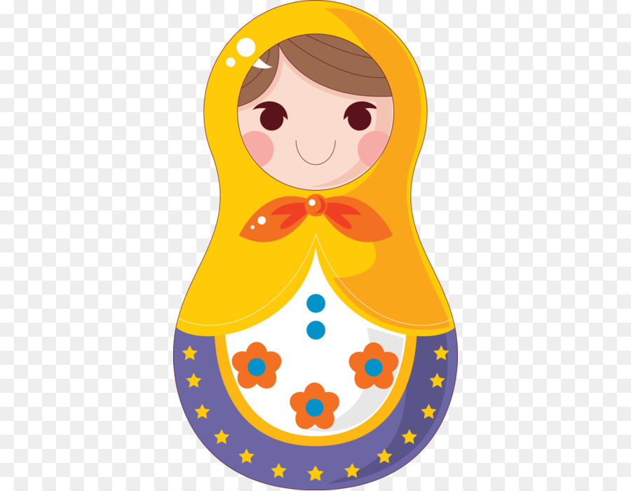 Matryoshka Bebek，Sarı PNG