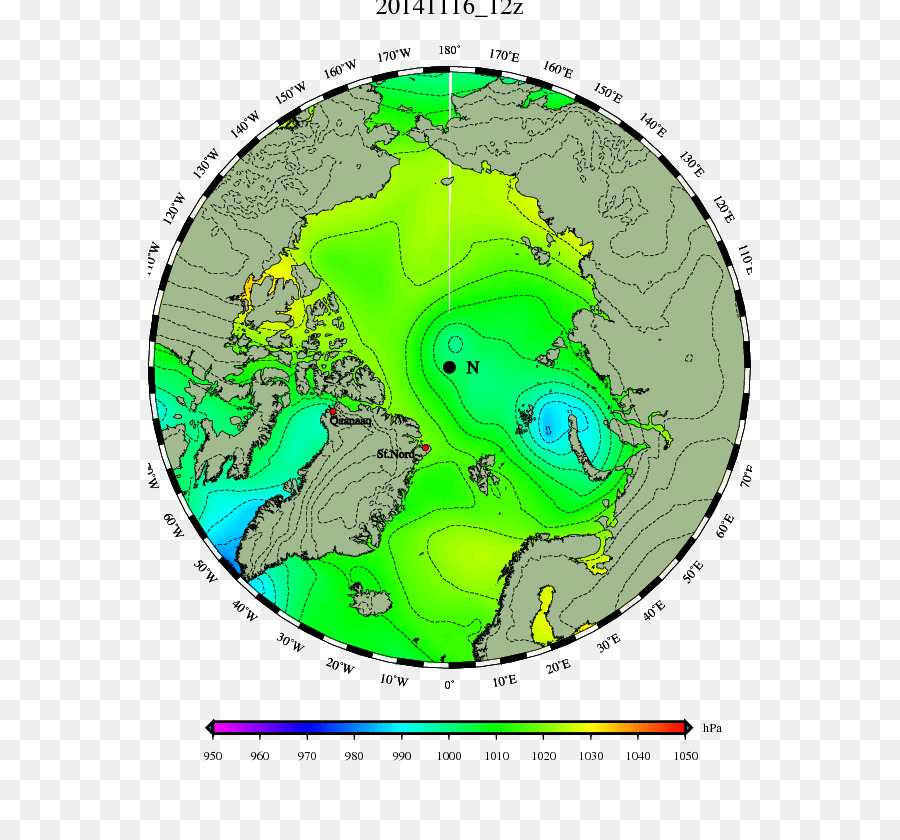 2012 Büyük Kutup Siklon，Arktik Okyanusu PNG