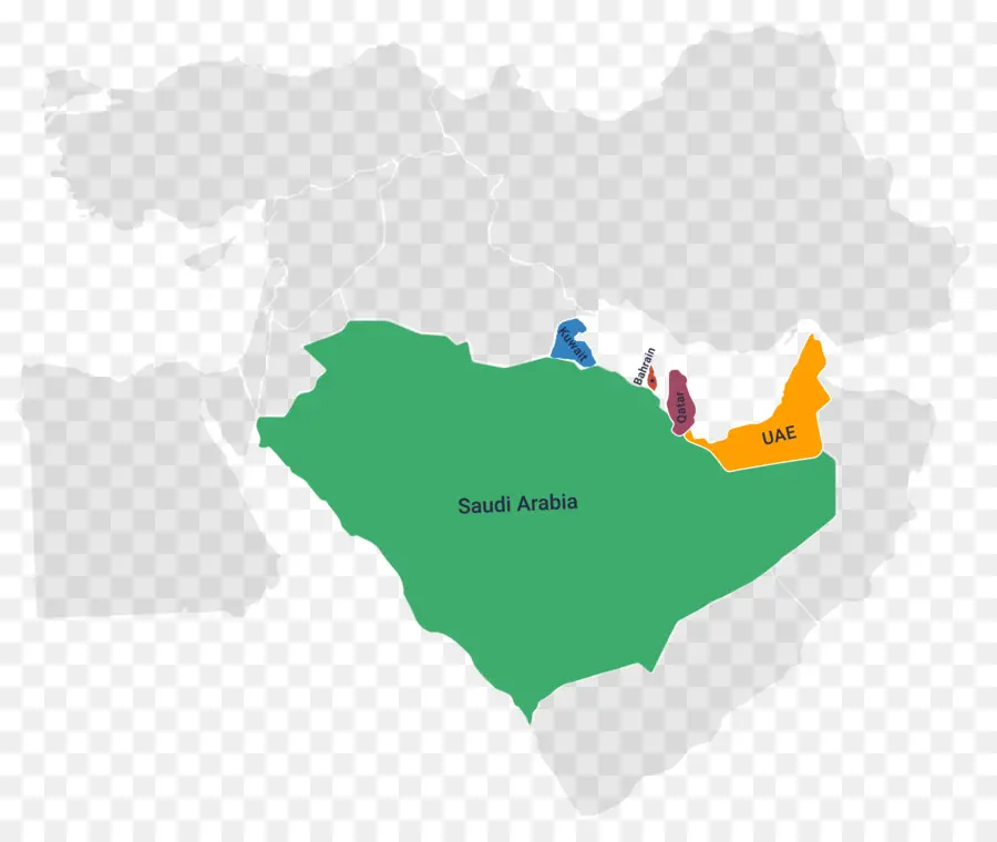 Orta Doğu Haritası，Suudi Arabistan PNG