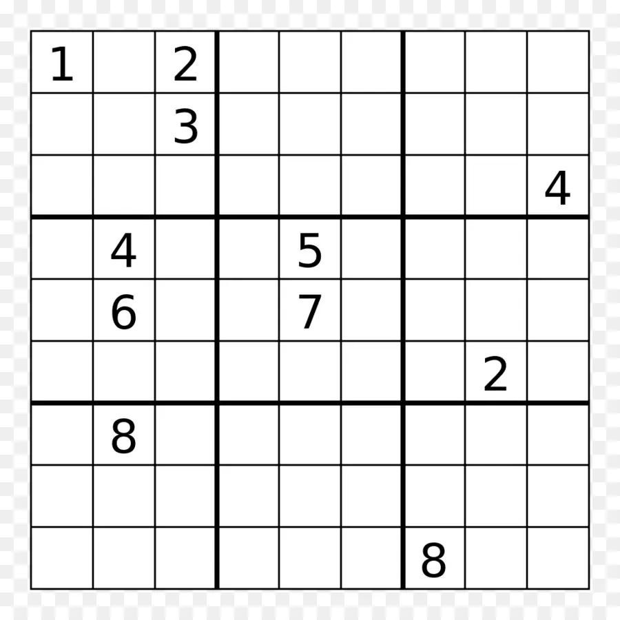 Sudoku Bulmacası，Sayılar PNG