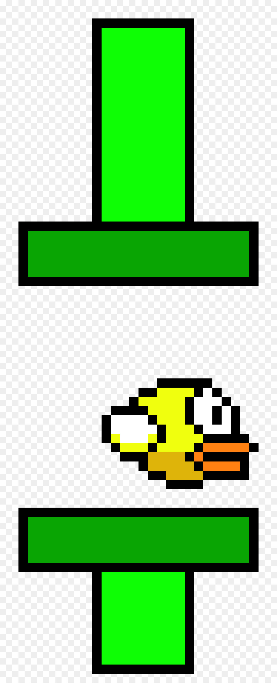 Flappy Kuş，Yeşil PNG