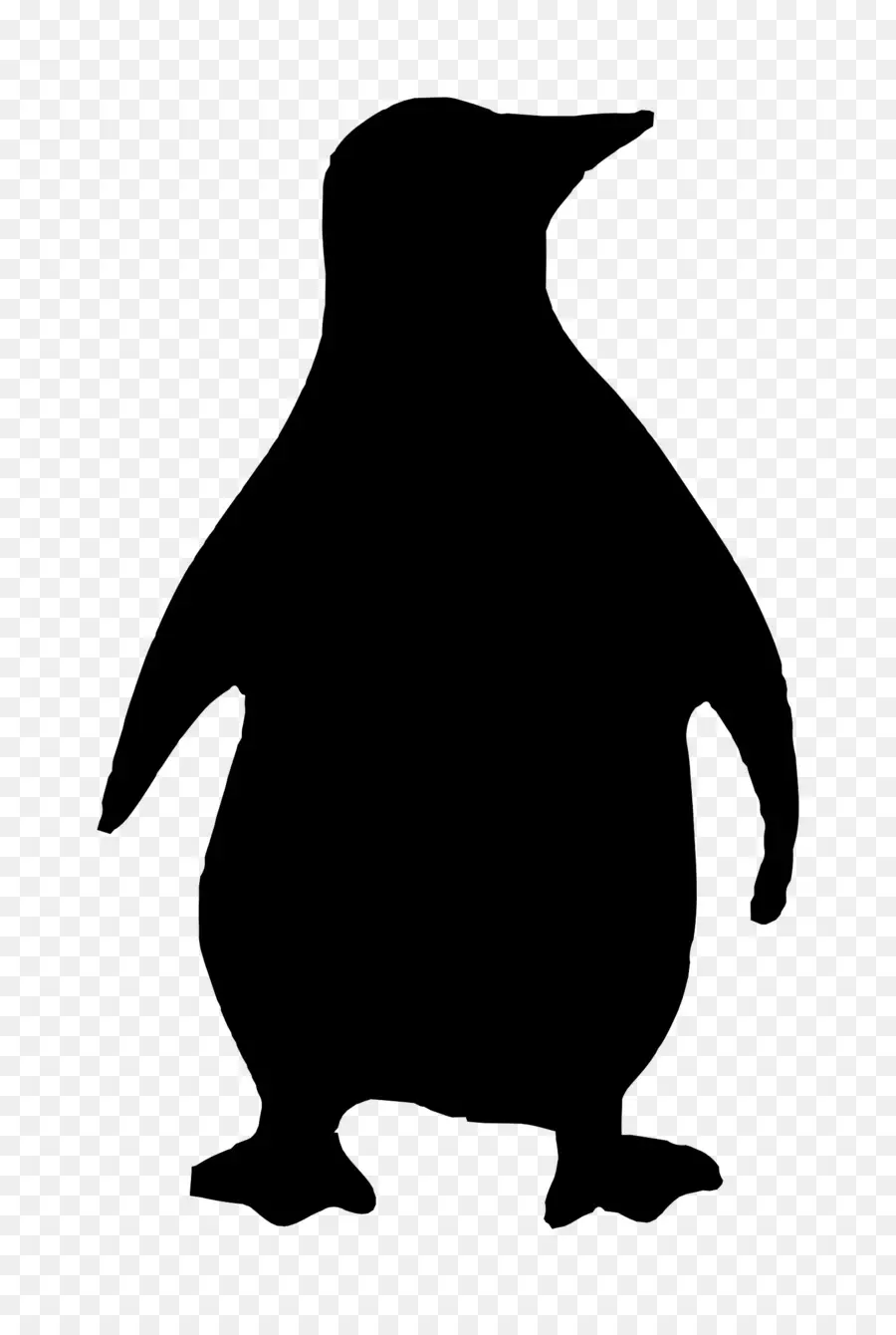 Penguen Silueti，Kuş PNG