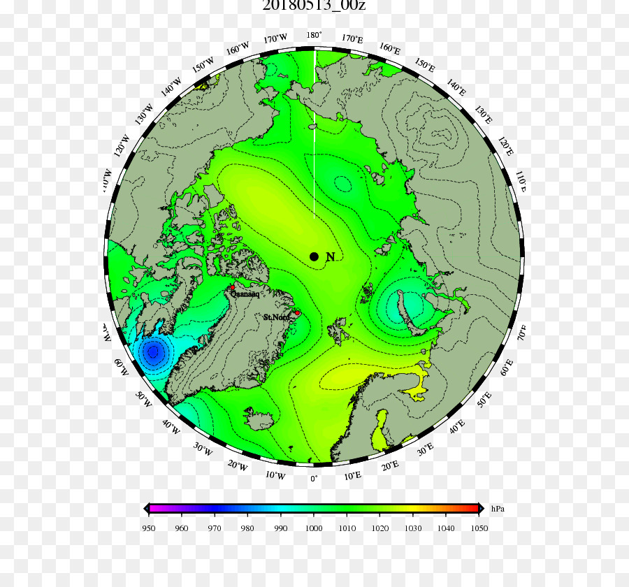 Kuzey Kutbu，Danimarka Meteoroloji Enstitüsü PNG