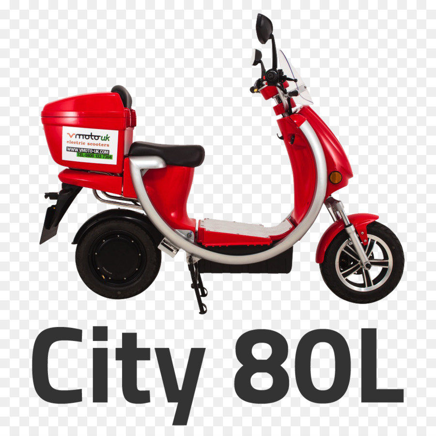 Elektrikli Scooter，Kırmızı PNG