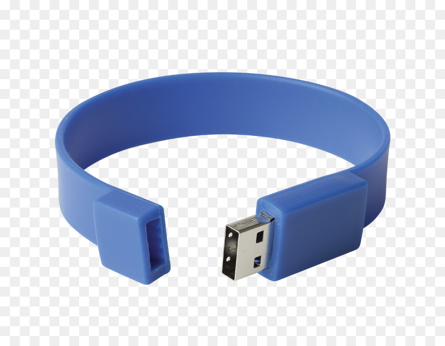 Usb Bileklik，Mavi PNG