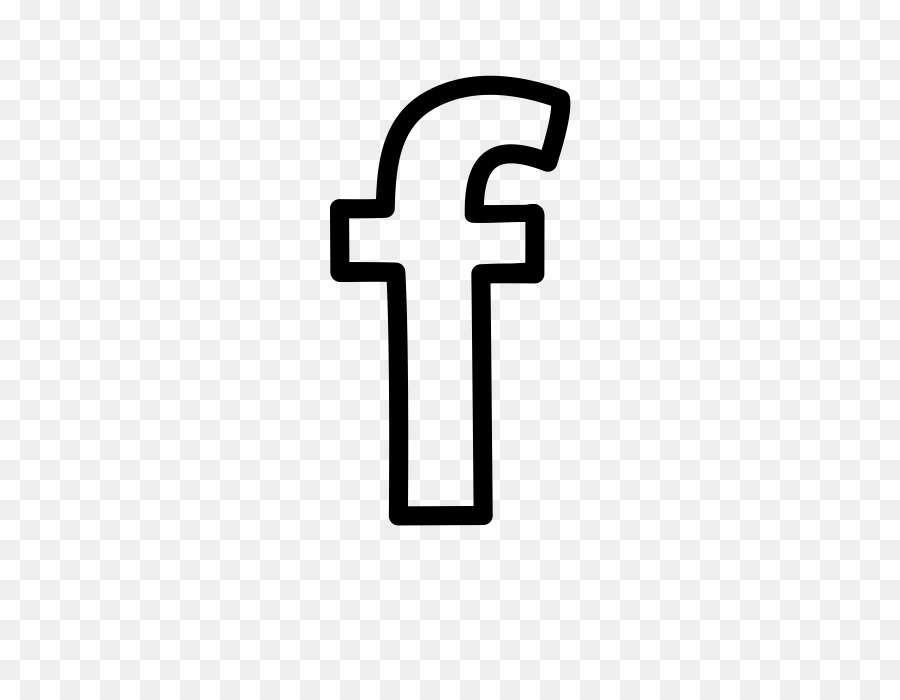 Facebook Logosu，Siyah PNG