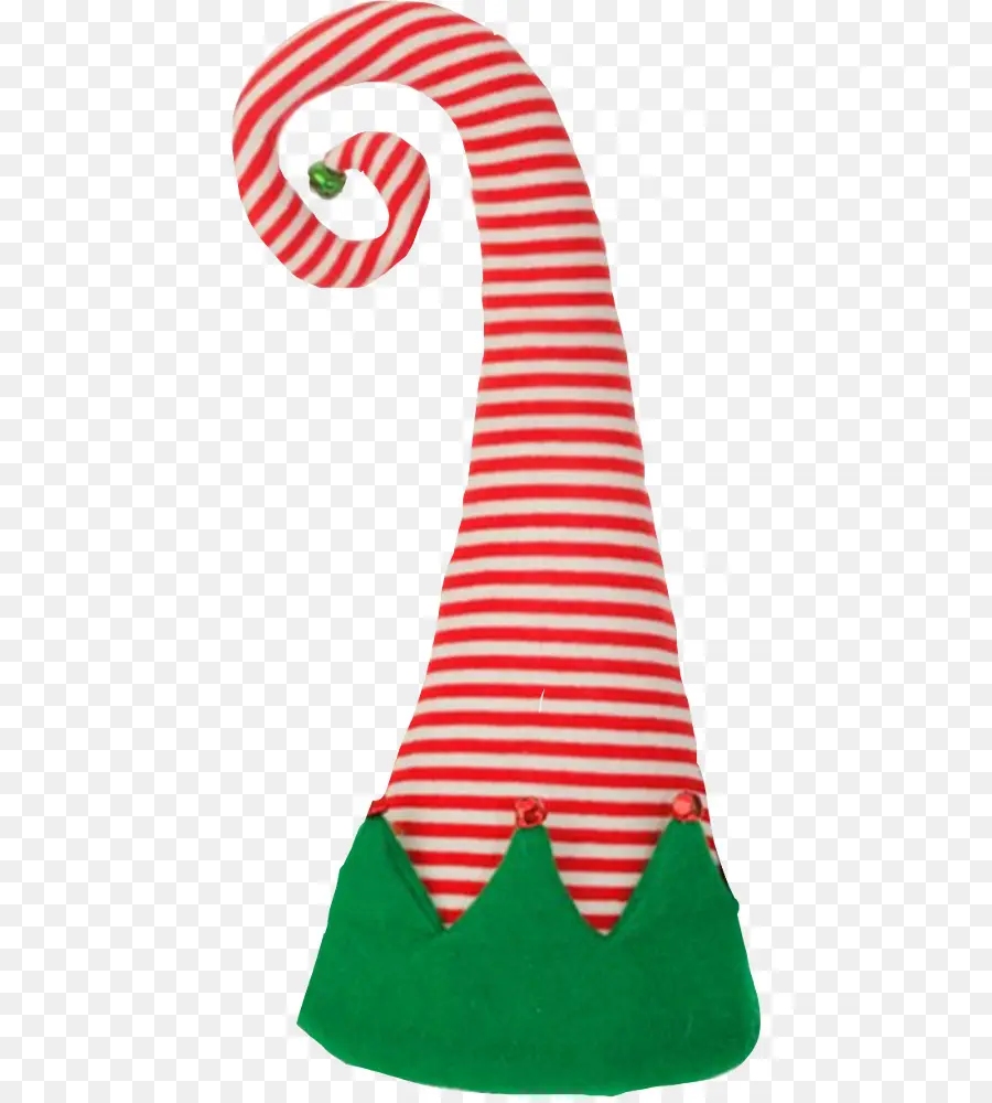 Çizgili Elf Şapkası，Noel PNG