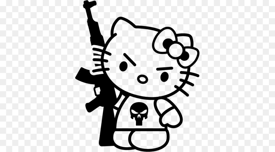 Silahlı Hello Kitty，Merhaba Kitty PNG