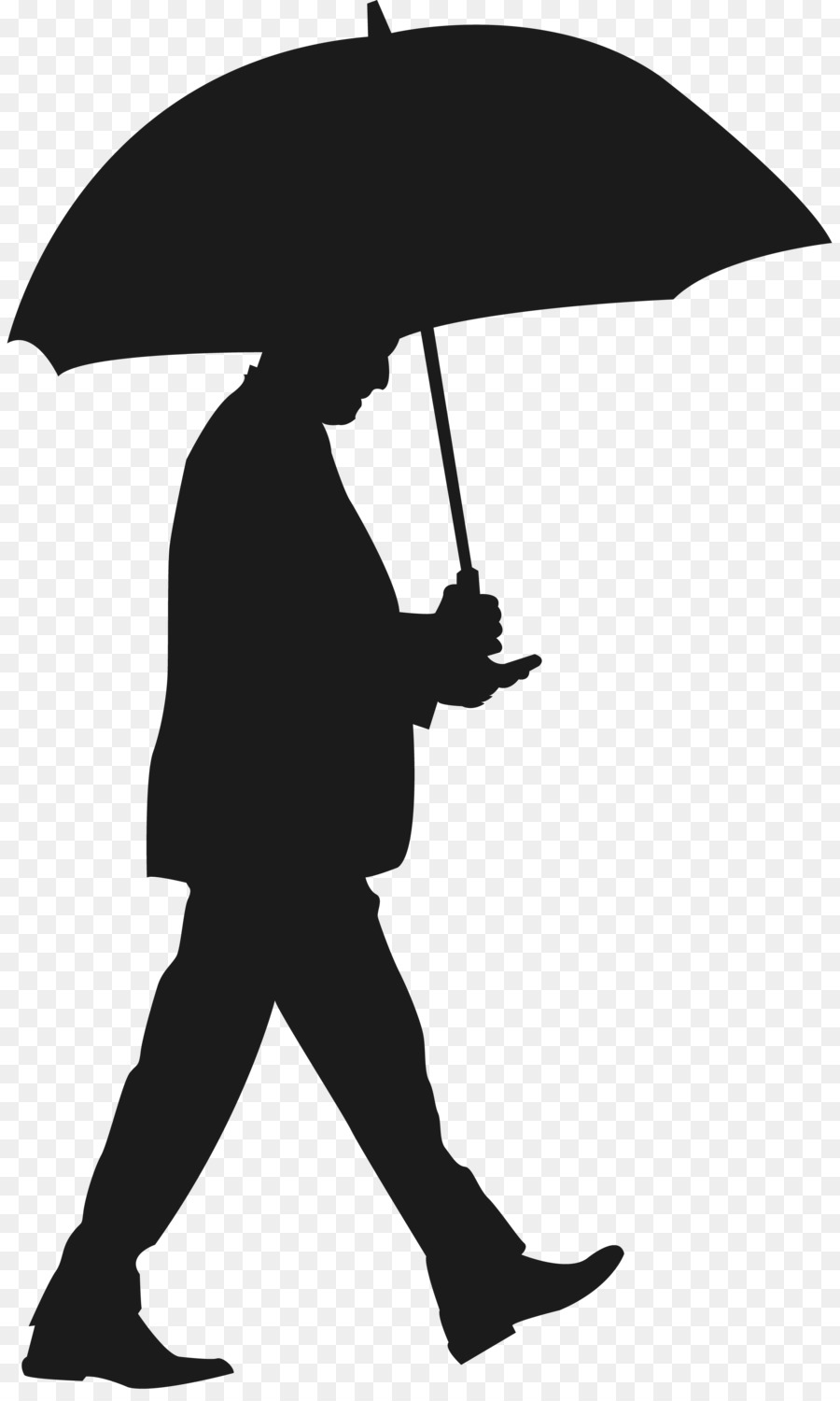 şemsiye，Siluet PNG