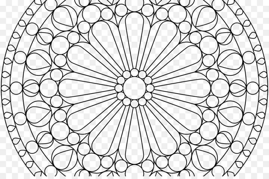 Mandala Deseni，Dairesel PNG