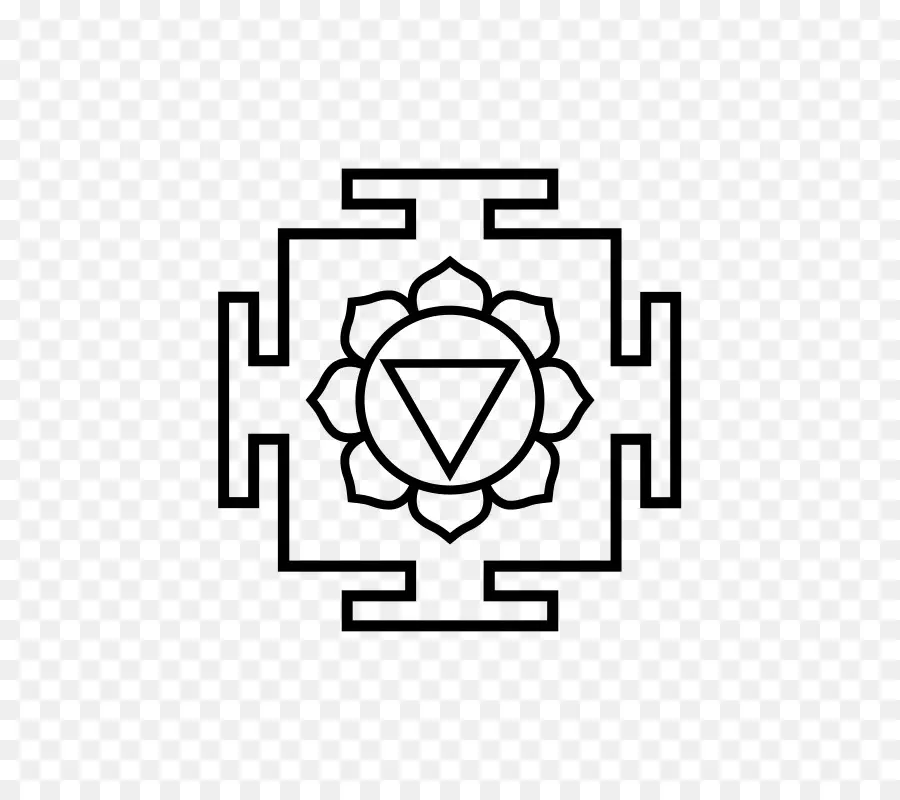 Siyah Beyaz Yantra，Yantra PNG