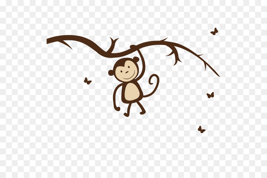 Maymun，Duvar çıkartması PNG
