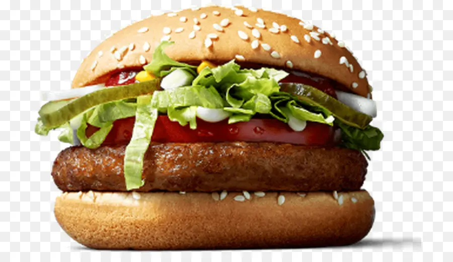 Sebzeli Burger，Hamburger PNG