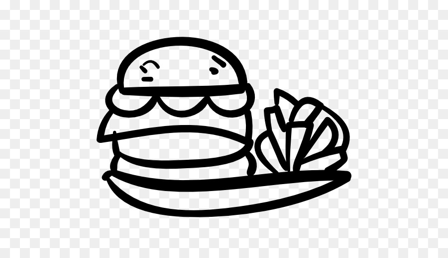 Burger Ve Patates Kızartması Doodle，Hamburger PNG