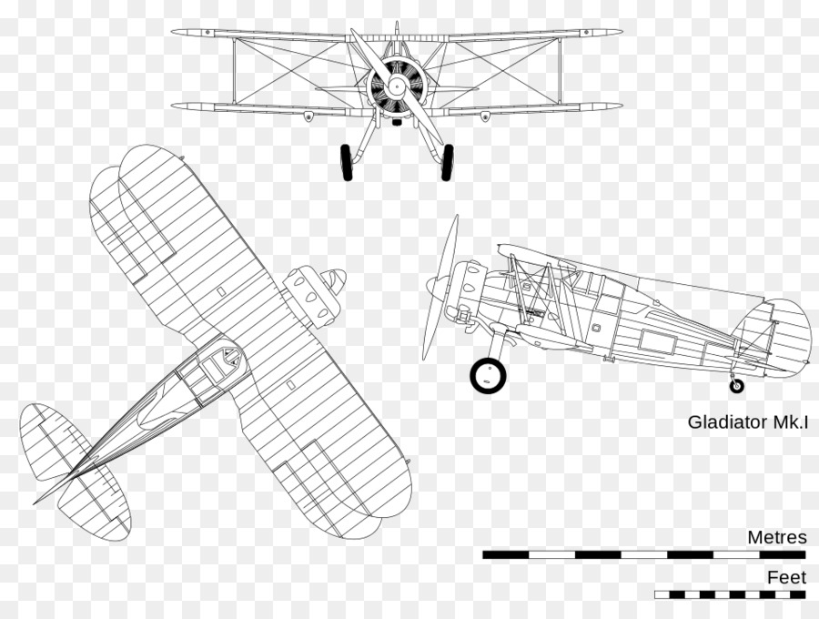 Gloster Gladyatör，Uçak PNG