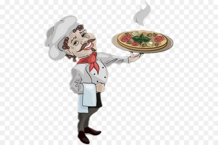 Karikatür Şef，Pizza PNG