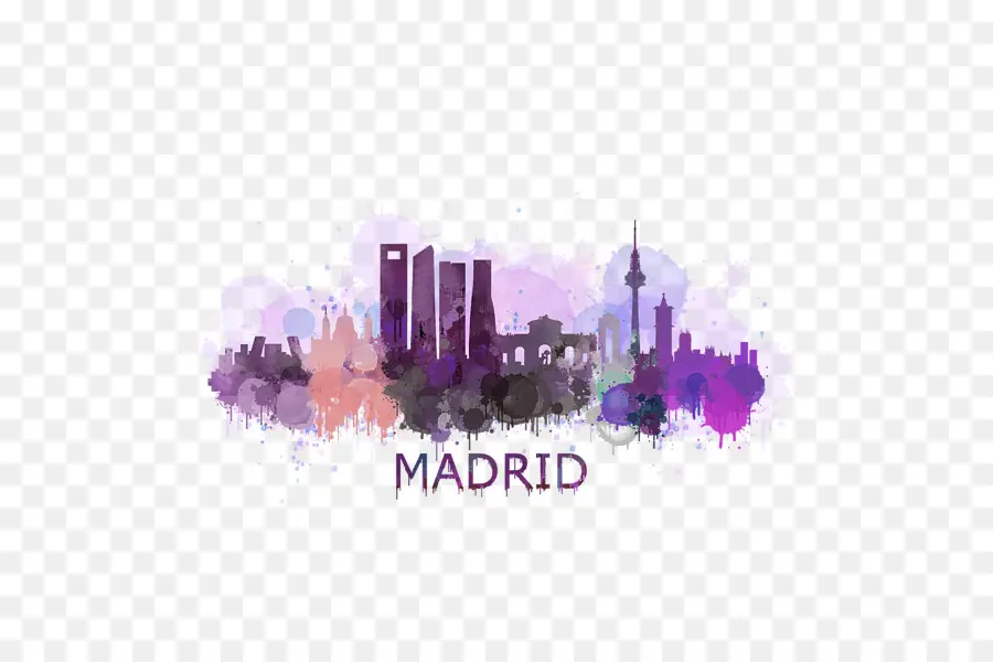 Madrid Manzarası，Siluet PNG