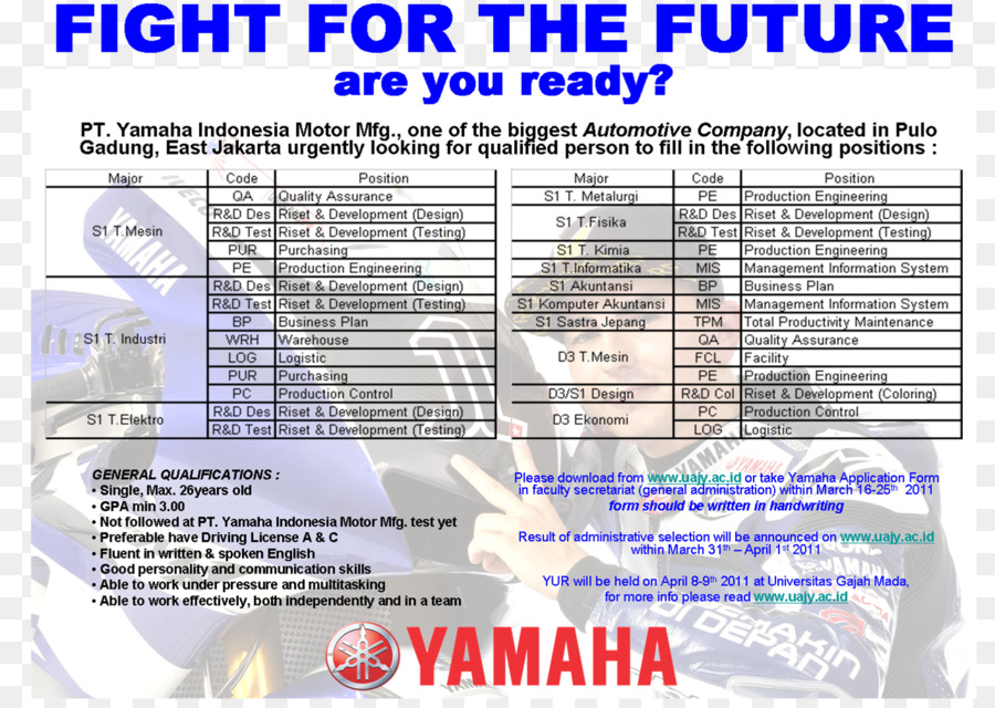 Pt Yamaha Endonezya Motor üretim，Organizasyon PNG