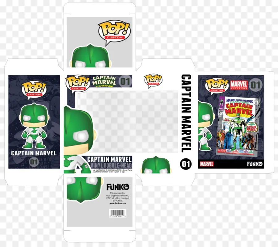 Kaptan Marvel Funko Pop，Figür PNG