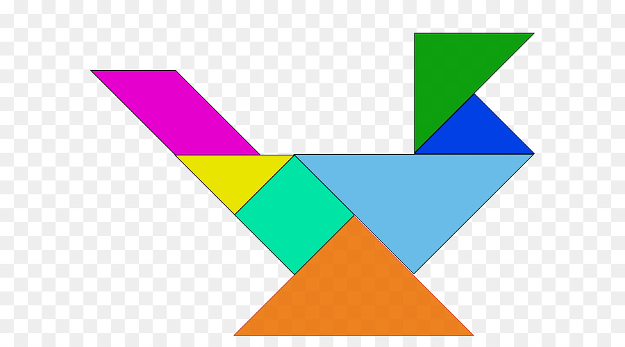 Tangram Yapboz，Şekiller PNG