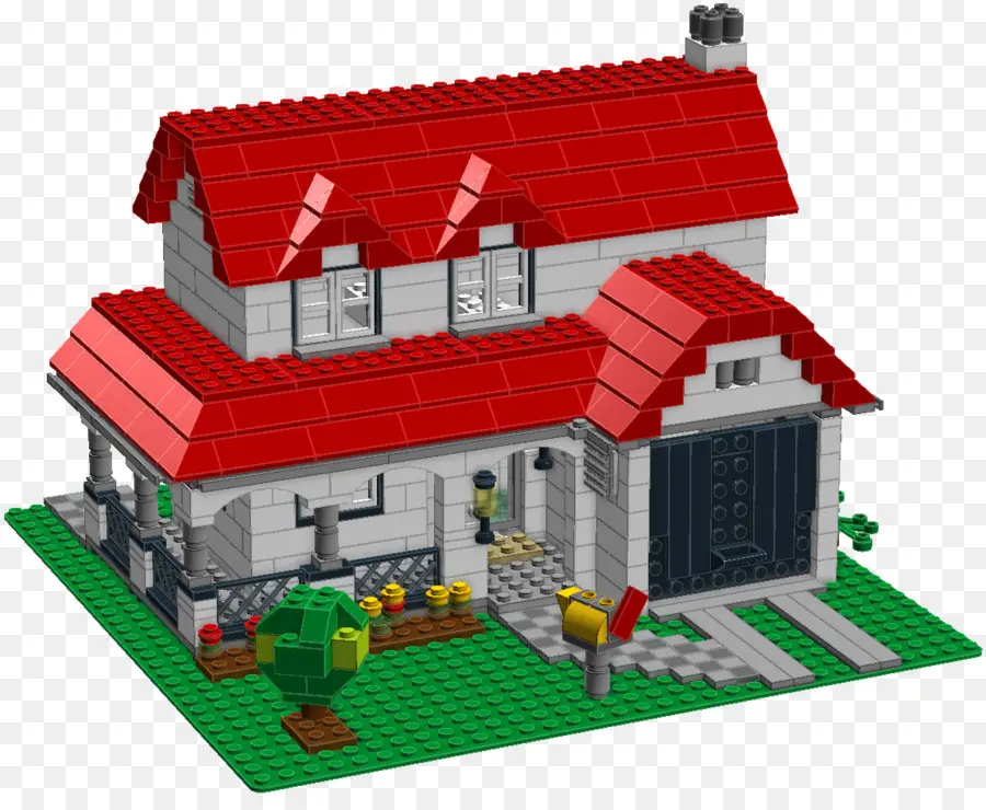 Lego Evi，Kırmızı çatı PNG