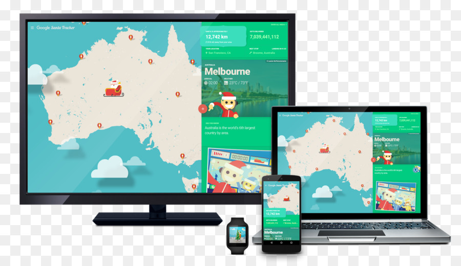 Google Santa Tracker，Google PNG