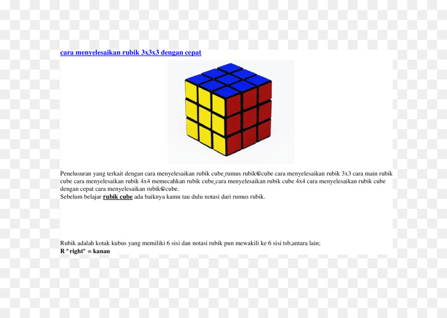 Rubik Küp，ıllustrated Junior Matematik Sözlük PNG