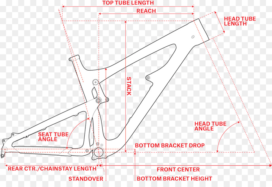 Bisiklet Çerçevesi，Bisiklet Geometrisi PNG