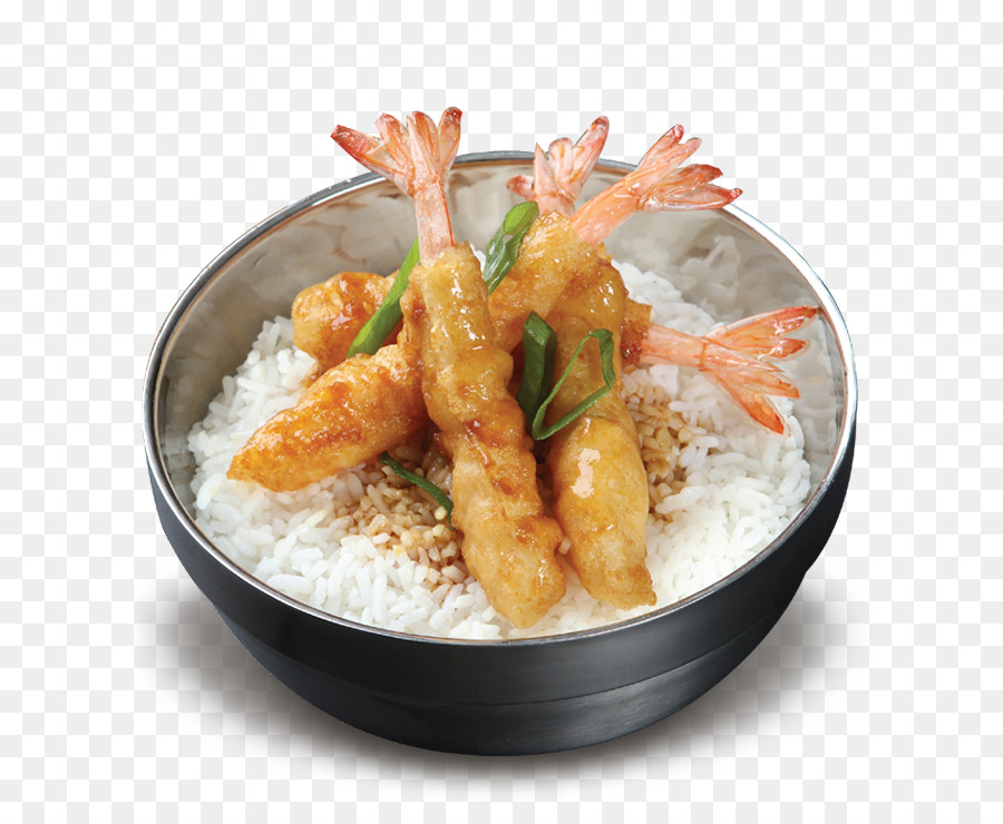 Karides Tempura，Pirinç PNG